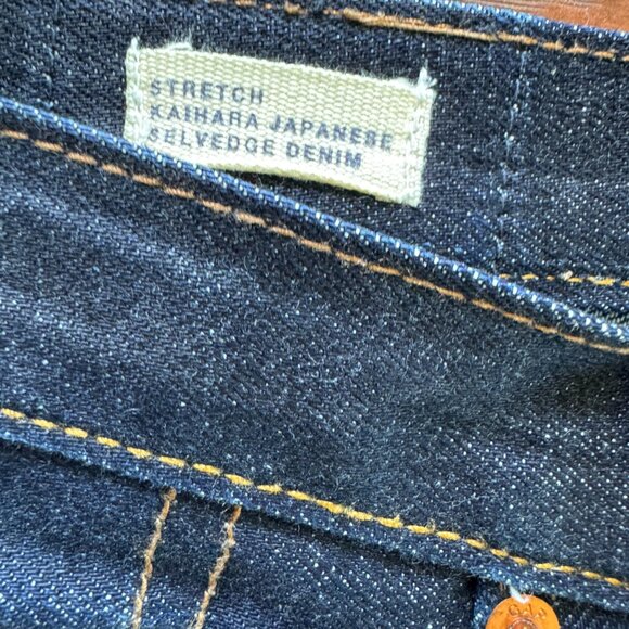 GAP 1969 Kaihara Japanese Selvedge Denim Pants -  36 x 30 Slim Fit - Raw Indigo - Picture 3 of 8